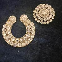 Due decorazioni cristalli tipo swarovski