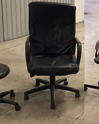 poltrone varie x ufficio con eventuali cuscini