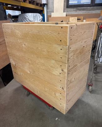 Box porta legno in abete