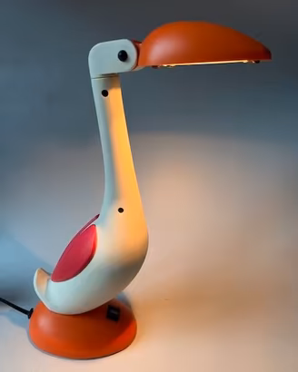 Lampada da Scrivania a forma di Oca-Pellicano-Feni