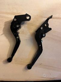 leve frizione e freno moto nere regolabili