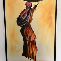 Quadro africano su tela