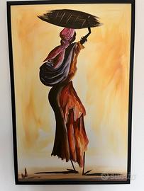Quadro africano su tela