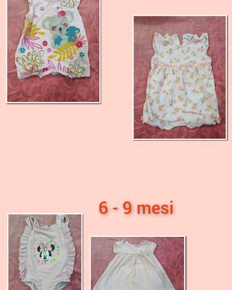 Lotto abbigliamento neonata 
