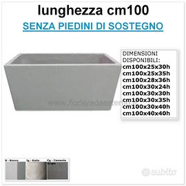 fioriera in cemento