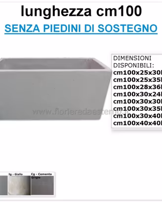fioriera in cemento