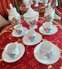 Antico Servizio da Caffè Porcellana  Stile Impero