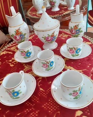 Antico Servizio da Caffè Porcellana  Stile Impero