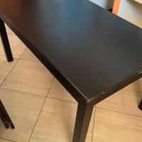 Tavolo nero allungabile per 6/8 persone