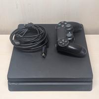 Playstation 4 Slim 500GB Console Nera Cavi Control