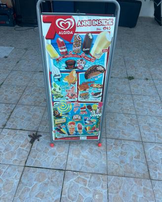 Doppio cartellone pubblicita algida 75 anniversary
