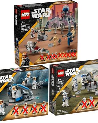 LEGO Star Wars 75345 75359 75372 Battle Pack