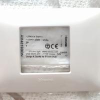 placca bianca bticino