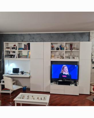 Parete attrezzata libreria modulabile