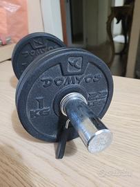 manubrio dechlaton 6 kg con dischi smontabili