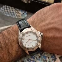 Orologio uomo con cinturino in pelle nero