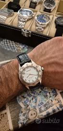 Orologio uomo con cinturino in pelle nero