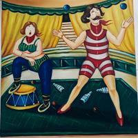 salvo lombardo no Franz borghese olio di tela