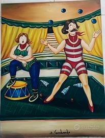 salvo lombardo no Franz borghese olio di tela