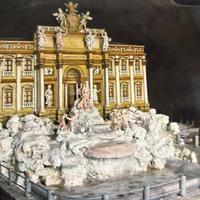 Fontana di Trevi  scenografica artig. anni ‘70