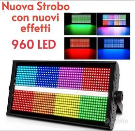 Strobo Led Strobe RGBW 8 Settori + Bianco Powercon