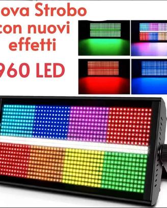 Strobo Led Strobe RGBW 8 Settori + Bianco Powercon
