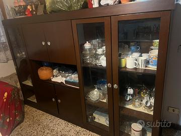 Soggiorno vitrina vintage