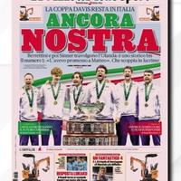 GAZZETTA D. S. DEL 25 11 2024 COPPA DAVIS SINNER