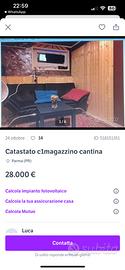 Magazzino/cantina catastato C1