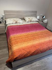 Letto matrimoniale contenitore + 2 comodini