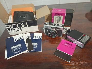 fotocamera analogica RICOH 500G + Flash Dialux 18