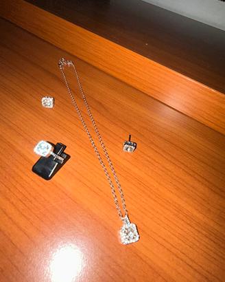 Anello collana orecchini donna