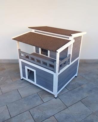 Casetta in legno per animali da esterno