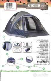TENDA DA CAMPEGGIO GIGLIO 6 POSTI CON VERANDA