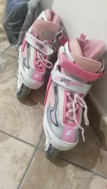 Pattini in linea misura 34/37 e protezioni nuove