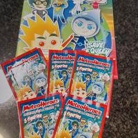 meteoheroes album con 5 bustine  di figurine