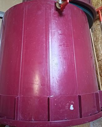 mastello per vino plastica 5 qli