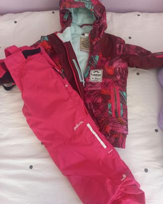 Completo sci montagna/ tuta sci bambina