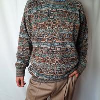 Maglione vintage geometrico Missoni Sport cotone