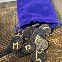 Sacchetto Rune (S) pirografate 100% a mano