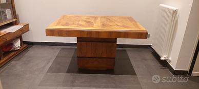 tavolo in legno art deco allungabile