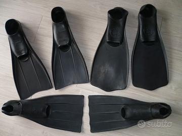 Pinne sub Pirelli Nemrod e Scubapro vintage