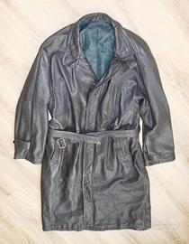 Cappotto morbida pelle Nappa anni 80 Tg. 54 (XL)