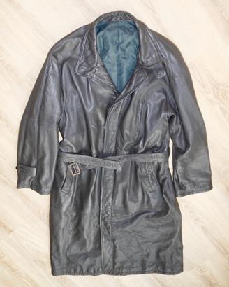 Cappotto morbida pelle Nappa anni 80 Tg. 54 (XL)