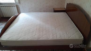 Materasso lana/cotone con molle, come nuovo