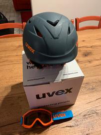 Casco sci junior UVEX con maschera