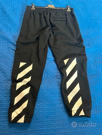 pantaloni tuta off white