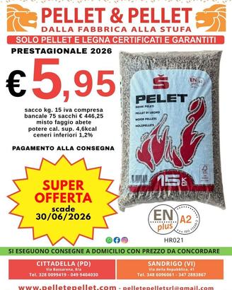 Pellet faggio abete