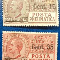REGNO 1927 Pneumatica tipo Leoni sovrastampati