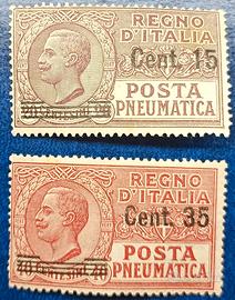 REGNO 1927 Pneumatica tipo Leoni sovrastampati